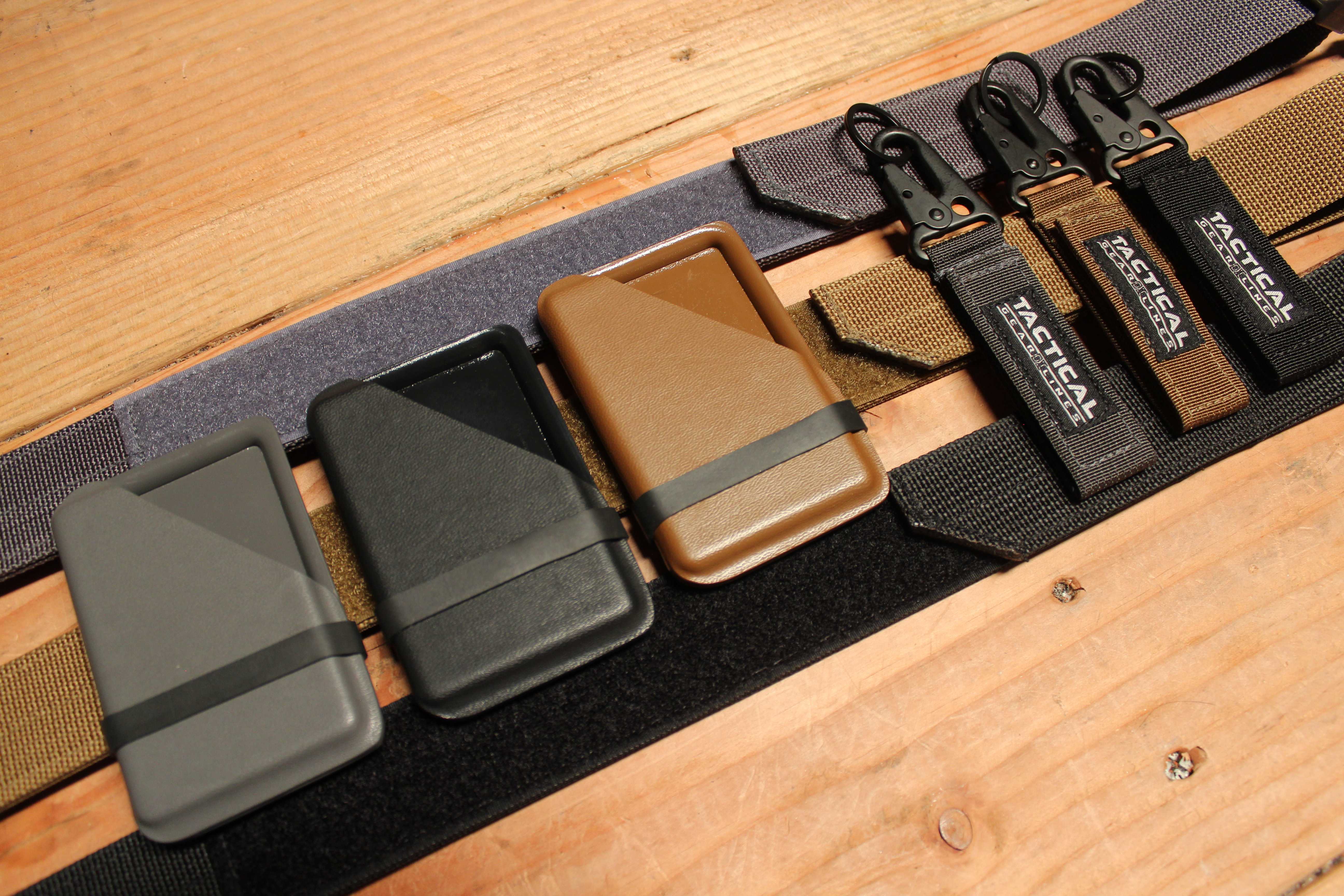 Black Every Day Carry (EDC) Bundle – Sturdy Gun Belt, Key Keeper, Card ...