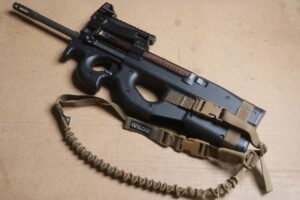 P90 / PS90 harness and sling installed