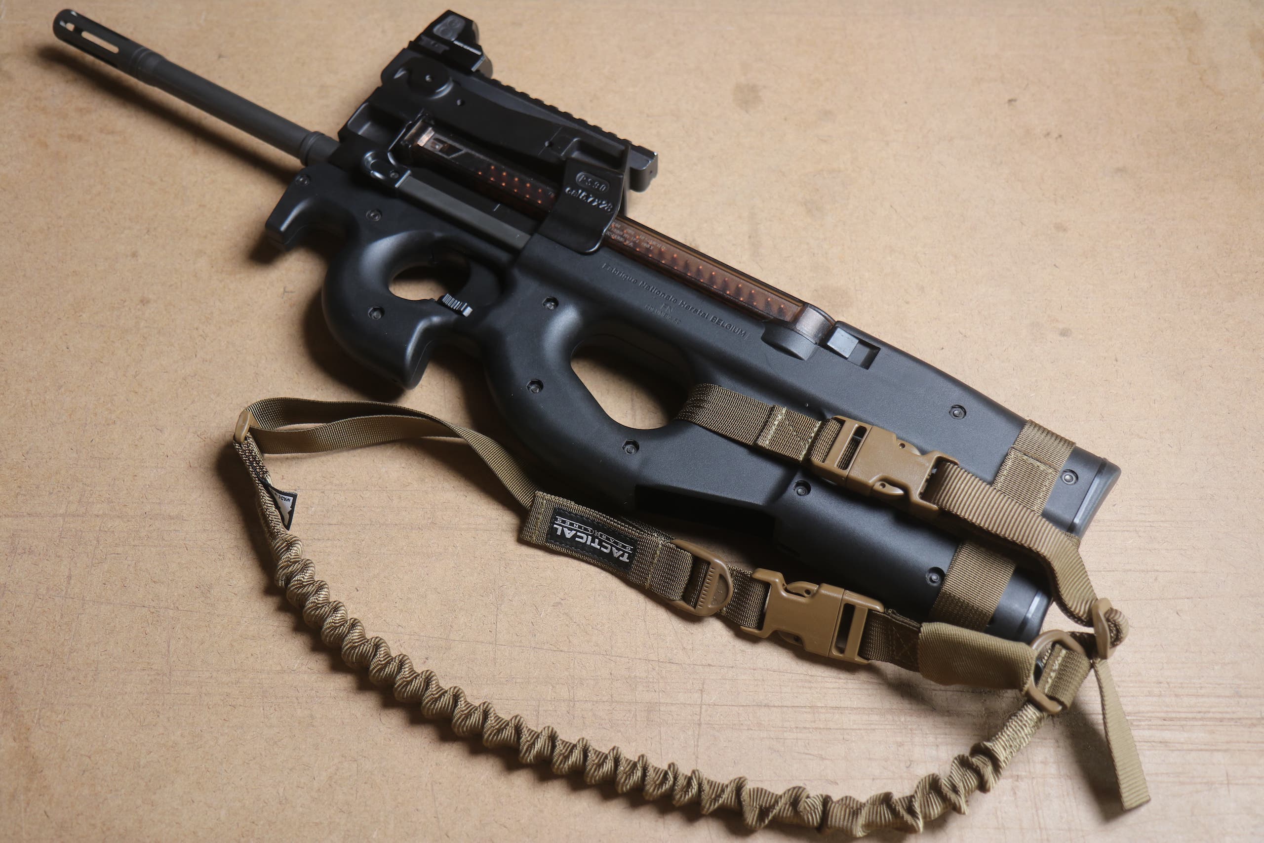 P90 / PS90 Harness and Sling Installed