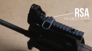 Magpul RSA front rail sling attachment on the P90