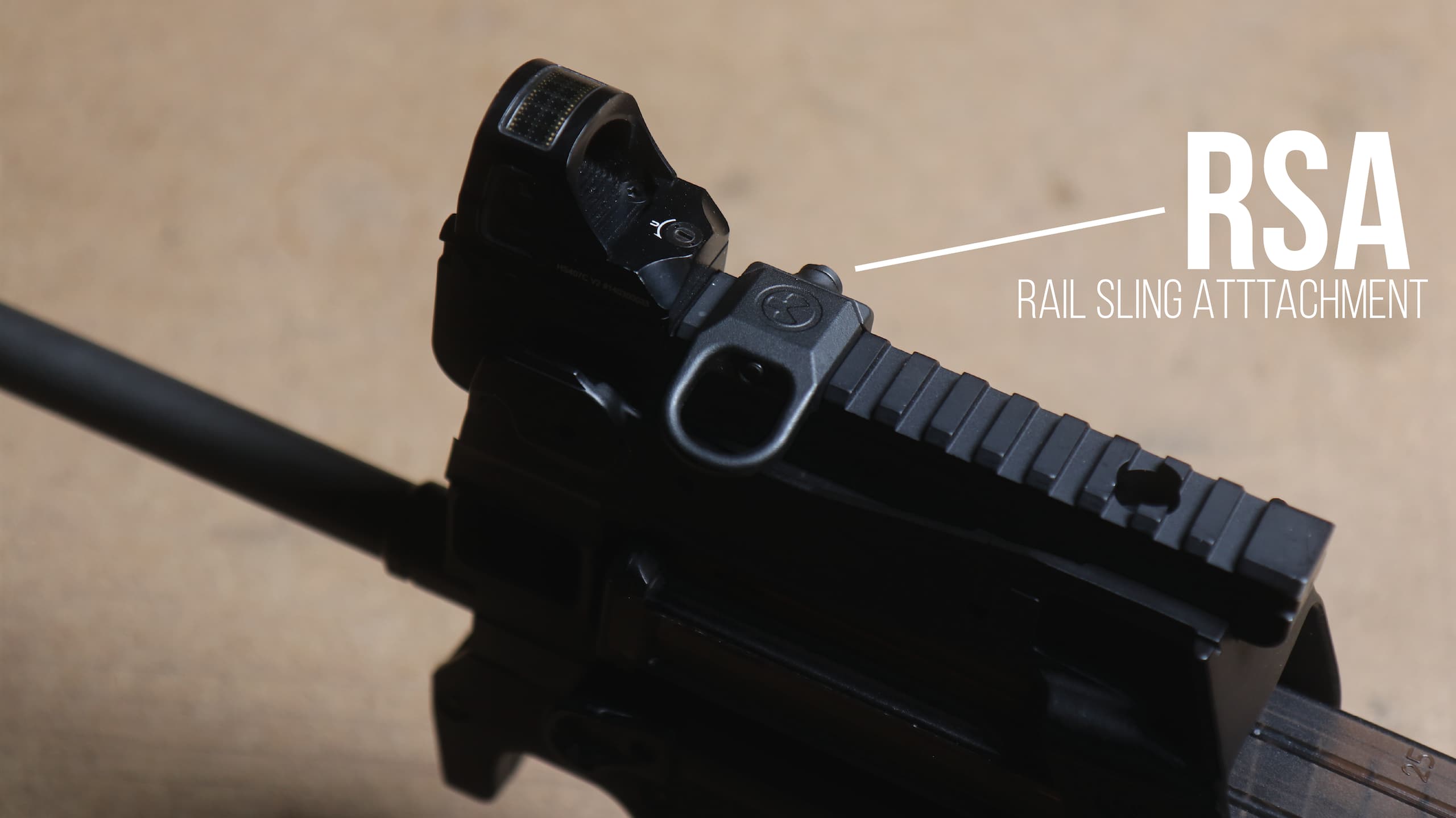 P90 With Magpul RSA Front Attachment